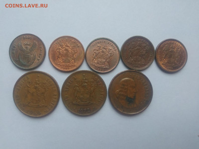 ФИКС Монеты ЮАР №2 до 17.09.2025 22-00 - Набор монет 1 цент ЮАР 1