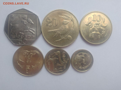 ФИКС Монеты Кипра и Нидерландов до 17.09.2025 22-00 мск - Кипр набор 1