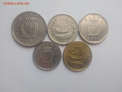 ФИКС Монеты Мальты до 17.09.2025 22-00 мск - Мальта набор 1