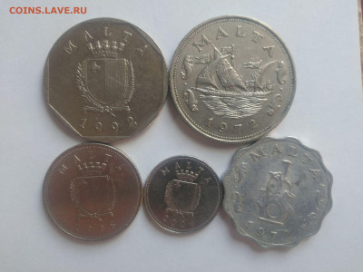 ФИКС Монеты Мальты до 17.09.2025 22-00 мск - Набор монет Мальты №2 1