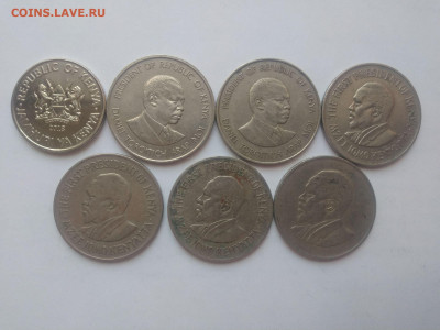 ФИКС Монеты Кении 1 шиллинг до 17.09.2025 22-00 мск - Набор монет Кении 1 шиллинг 2