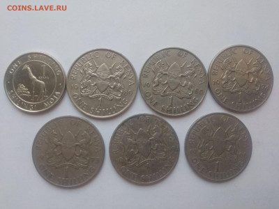 ФИКС Монеты Кении 1 шиллинг до 17.09.2025 22-00 мск - Набор монет Кении 1 шиллинг 1