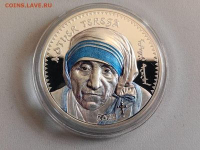 Монголия 1000 тугриков 2022 Мать Тереза, Ag999, до 21.09 - Ф 2022 Тереза-1