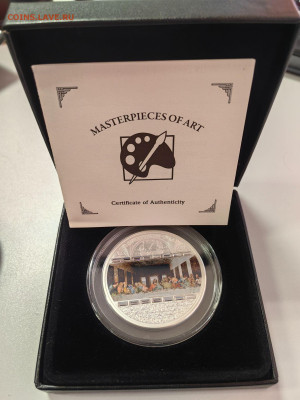 О-ва Кука 20дол 2008 Тайная вечеря Леонардо да Винчи Ag999 - Х 2008 Тайная вечеря-1