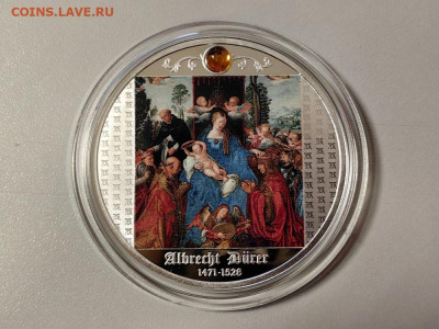 500фр 2021 Камерун Дюрер Праздник терновых венцов, Ag999 - Ч Дюрер Праздник терновых венцов-1