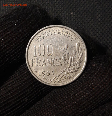 ФРАНЦИЯ 100 ФРАНКОВ 1955 года До 21.09 - 20250318_215652