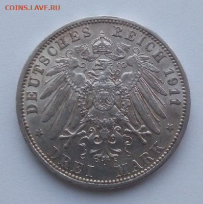 3 марки 1911 Вильгельм Германия - до 18.09 - Вильгельм - 2