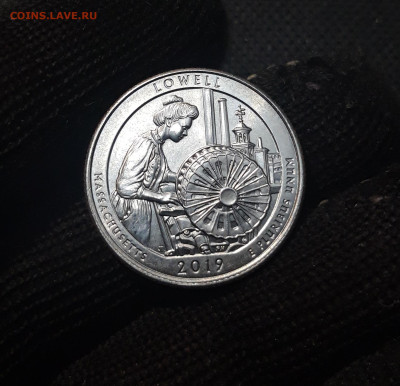 США 25 центов 2019 года (Р) ПАРКИ ЛОУЭЛЛ До 22.09 - 20250215_201041