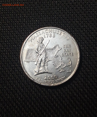 4 доллара 2000 года (P) 50 штатов - МАССАЧУСЕТС До 22.09 - 20250215_211019