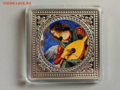 1доллар 2018 Ниуэ. Ангел, играющий на лютне, Ag999, до 23.09 - Ю Ангелы Лютень-1