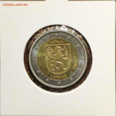 2 е. Латвия 2017 г.,юбилейная,UNC,до 20.09.25г. 22:00мск - 1000003292_11zon