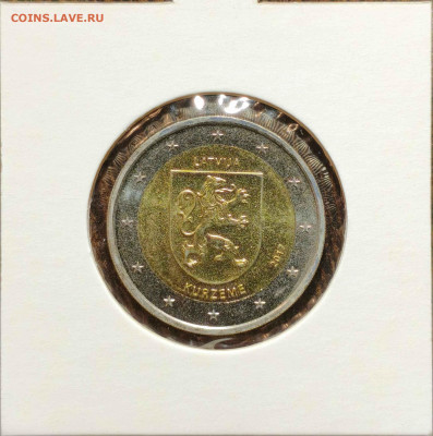 2 евро Латвия 2017 г.,юбилейная,UNC,до 20.09.25г. 22:00мск - 1000003294_11zon