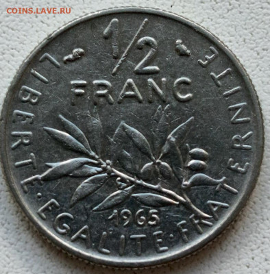2 франка 1965 г. до 24.09 - 8015
