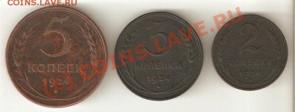 медь 1924 г на оценку - медь 24-2