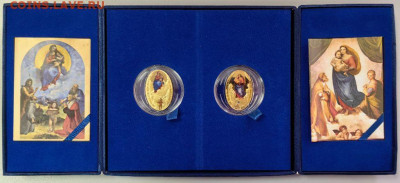 10дол 2012 Фиджи, Рафаэль. Мадонны, (2шт) Ag999, до 26.09 - ЯЯ Рафаэль Мадонны - 1