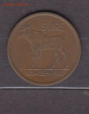 Норвегия 1962 5о (лось) до 25 09 - 188