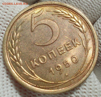 5 копеек 1950 СССР шт. 2.2. до 24.09.2025 в 22.10 по МСК - DSC02202.JPG