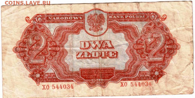ПОЛЬША 2 злотых 1944 г. до 27.09.25 г. в 23.00 - 006