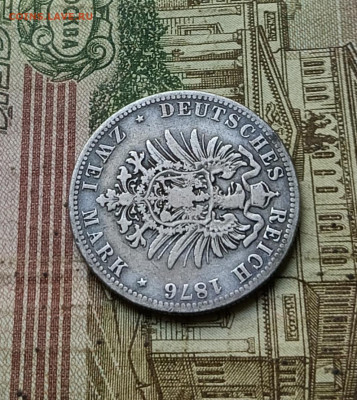 Пруссия 2 марки 1876 год Вильгельм I.  23.09 - 121