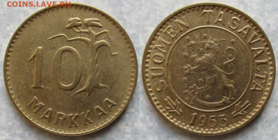 Финляндия 10 марок 1953 до 28-09-25 в 22:00 - Финляндия 10 марок 1953 H    200-к101-11638