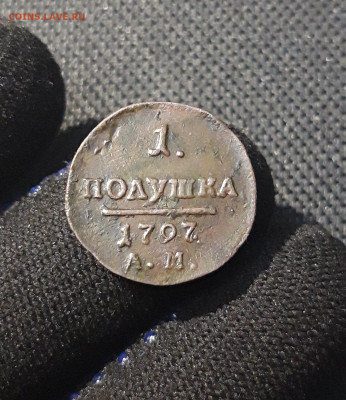 ПАВЕЛ I ПОЛУШКА 1797 года АМ До 29.09 - 20250612_212025
