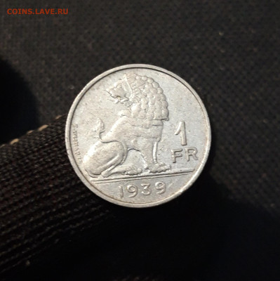 БЕЛЬГИЯ 1 ФРАНК 1939 года До 29.09 - 20250324_210759