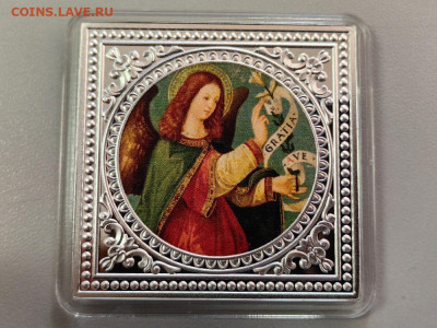 1дол 2018 Ниуэ. М.Франческини. Ангел хранитель, Ag999, до 29 - Ю Ангелы Италия-2