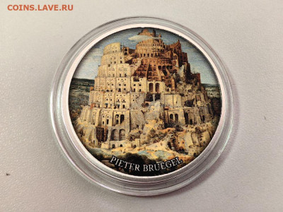 500фр 2017 Камерун Брейгель. Вавилонская башня, Ag999, до 29 - Ю Камерун Башня-2