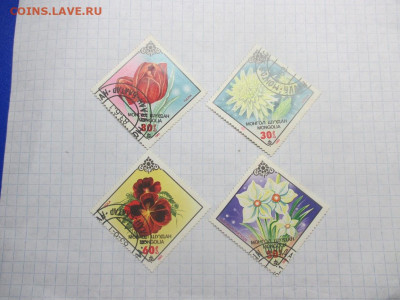 4 марки Монголия 1983 года . Флора . - IMG_0541.JPG