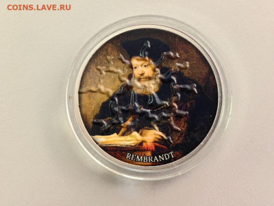 500фр 2017 Камерун Рембрандт - Ученый за пюпитром, Ag999 - Ю Камерун Ученый брак-1