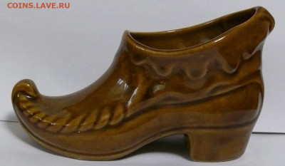 Пепельница "Сапожок" обливная керамика. - Пепельница Сапожок обливная керамика 1.JPG