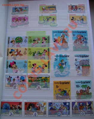 Коллекция марок -  мультфильмы Disney - stamps-00