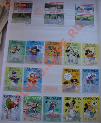 Коллекция марок -  мультфильмы Disney - stamps-01