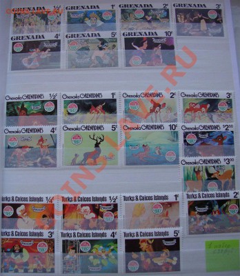 Коллекция марок -  мультфильмы Disney - stamps-02
