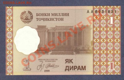 --ТАДЖИКИСТАН.1-ДИРАМ.1999.ПРЕСС.--до.22.2.12-22:00 МСК. - ТОДЖИКИСТАН.1-ДИРАМ.1999.-831