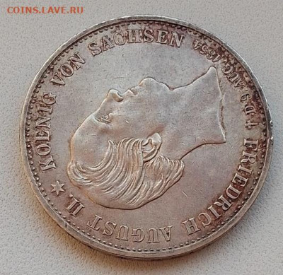 Саксония, 1 талер 1854 (смерть короля) до 01.10.25 в 22.00 - IMG_20250914_084600