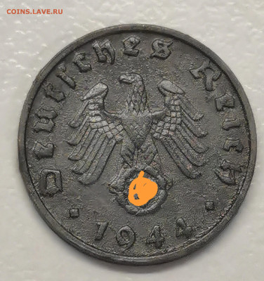 3-й рейх 1 пф. 1944 г  В - IMG_20250921_081415_edit_1651285874125629