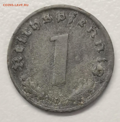 3-й рейх 1 пф. 1940 г. D - IMG_20250921_081457_edit_1651203276956892