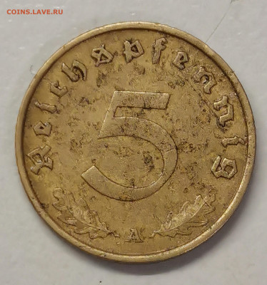 3-й рейх 5 пф. 1939 г  A - IMG_20250921_082458_edit_1650982004662134