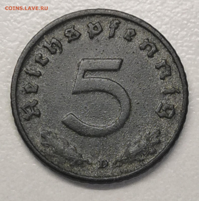 3-й рейх 5 пф. 1940 г F - IMG_20250921_091924_edit_1650085159243521
