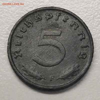 3-й рейх 5 пф. 1940 г F - IMG_20250921_091902_edit_1650118296528932