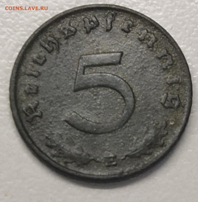 3-й рейх 5 пф. 1941 г.  E - IMG_20250921_091943_edit_1650048552118005