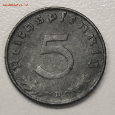 3-й рейх 5 пф. 1941 г.  D - IMG_20250921_092007_edit_1649997433282596