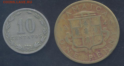 Брит. Ямайка 1 пенни 1940 г.30.09.2025 г. 22 -00 МСК. - Аргентина