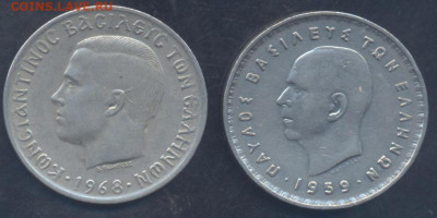 Греция 10 драхм 1959 г. 30.09.2025 г. 22 -00 МСК. - Греция3