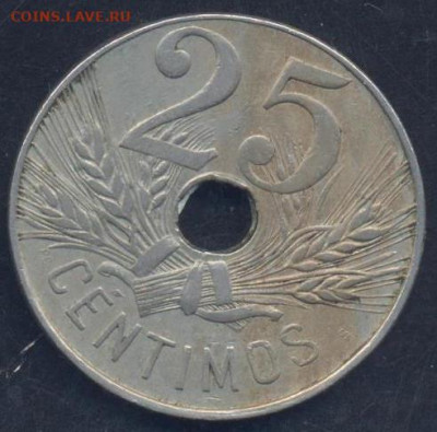 Испания 25 центаво 1927 г.30.09.2025 г. 22 -00 МСК. - Испания 25