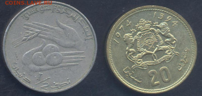 Морокко 20 сантимат 1974 г. 30.09.2025 г. 22 -00 МСК. - Марокко