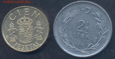 Испания 100 песет 1983 г.30.09.2025 г. 22 -00 МСК. - Турция