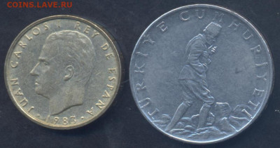 Испания 100 песет 1983 г.30.09.2025 г. 22 -00 МСК. - Турция1