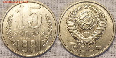 15 копеек 1981 год. Лиц. ст. Шт. 2 (Ф114) с длинными остями. - IMG_20250928_130614